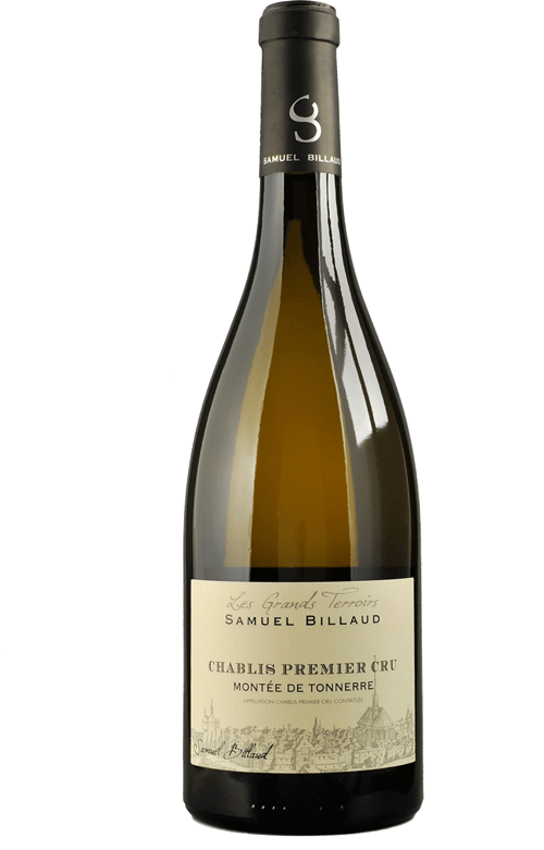 Botella de Chablis Premier Cru Montée de Tonnerre de Samuel Billaud